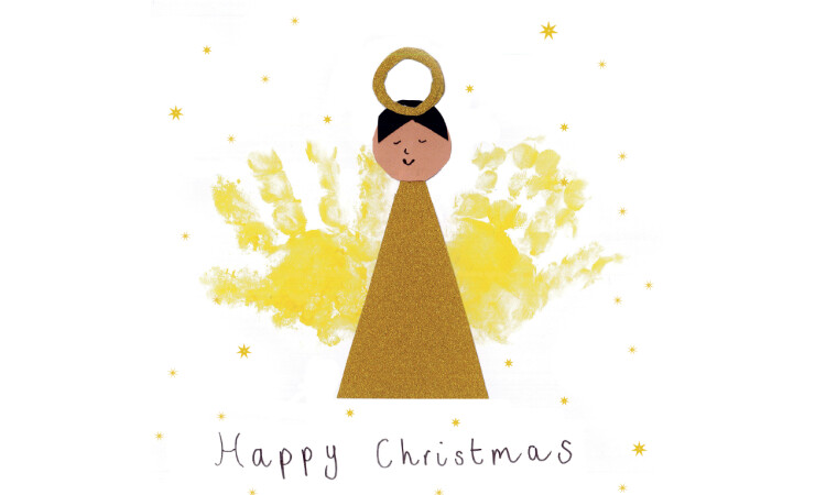 Albie's Angel Christmas card