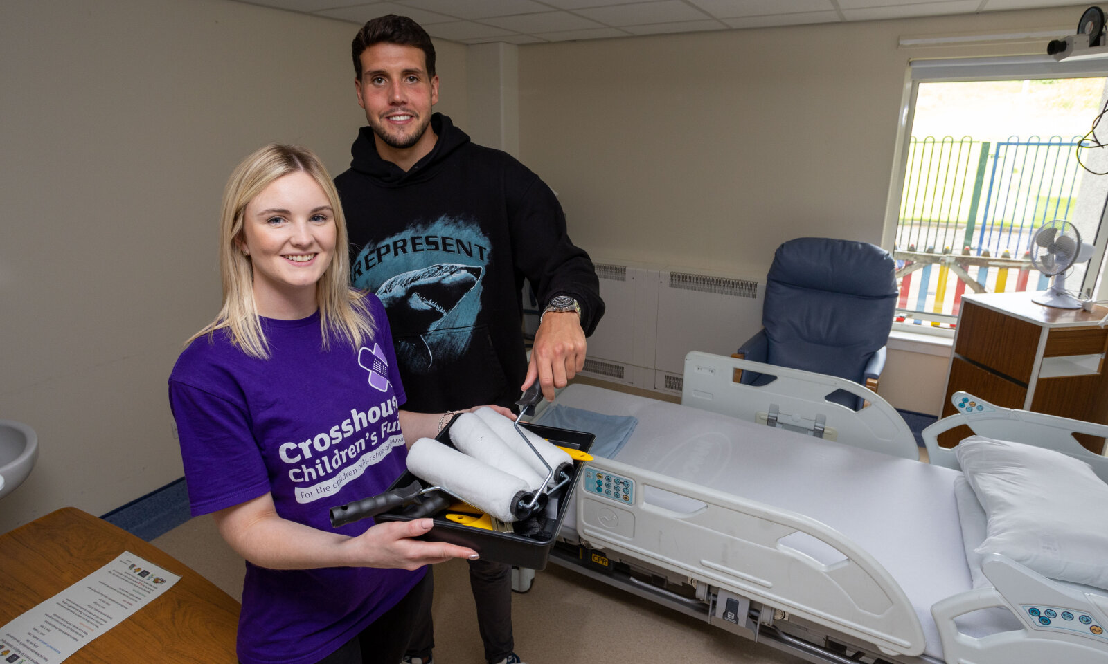 Rebekah - ward enhancement with Kilmarnock player Jack Sanders