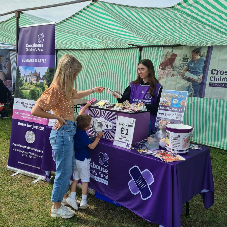 CCF Volunteer at Stall